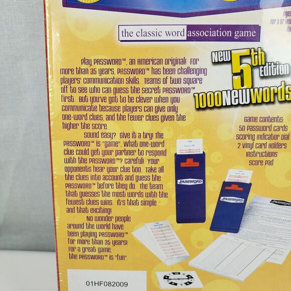 PASSWORD Endless Games 2008 Quick Picks 5th Edition -- New in Box - Picture 6 of 12